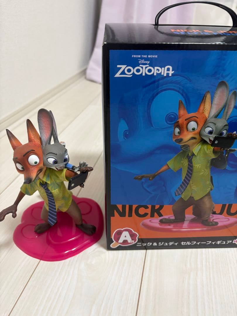 ズートピア 一番くじ A賞 ニック&ジュディセルフィーフィギュア