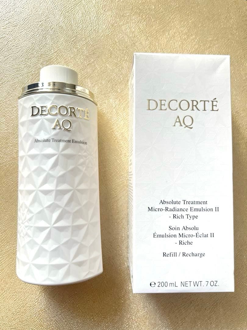 新品 デコルテ AQアブソリュート エマル ジョンIIリッチタイプ乳液　付替え