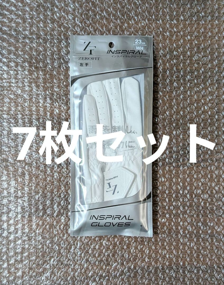 新品　7個セット イオンスポーツ ゼロフィット ゴルフグローブ 24cm