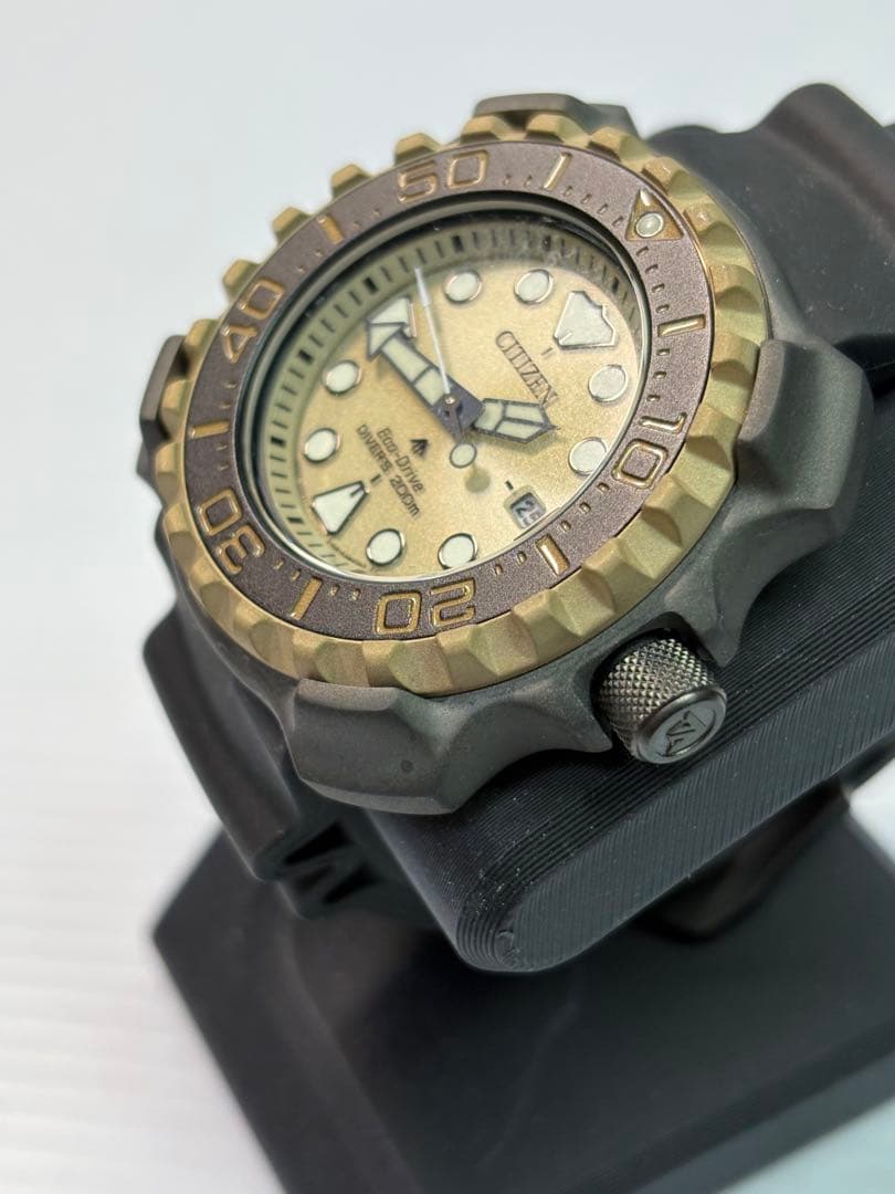 保証期間有・箱・取説付❗️シチズン・プロマスター・ダイバー・E168・エコドライブ