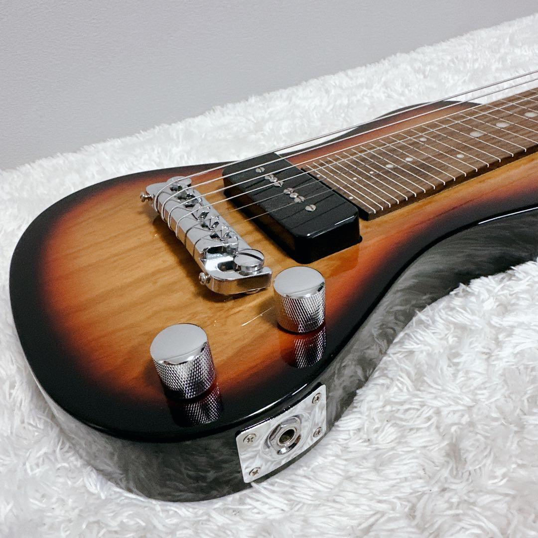 美品　ラップスチールギター　スタンド付　ケース付　サンバースト　SX