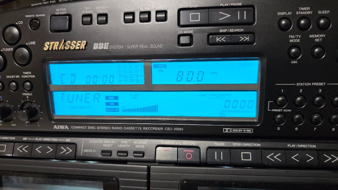 153 AIWA CSD-XR90改 Bluetooth搭載CDラジカセ 完動品