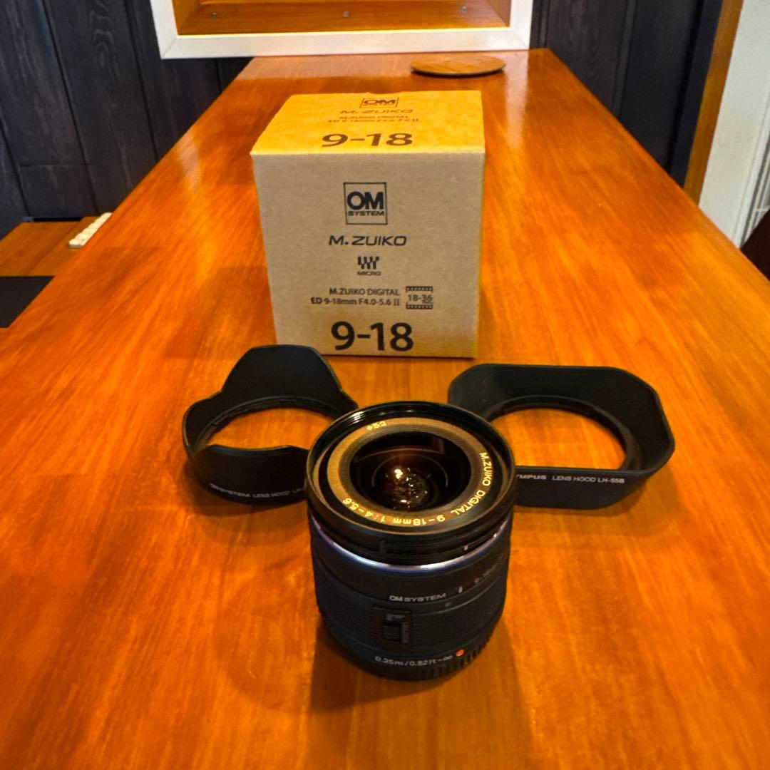 OLYMPUS M.ZUIKO 9-18mm F4.0-5.6 II角形フード付