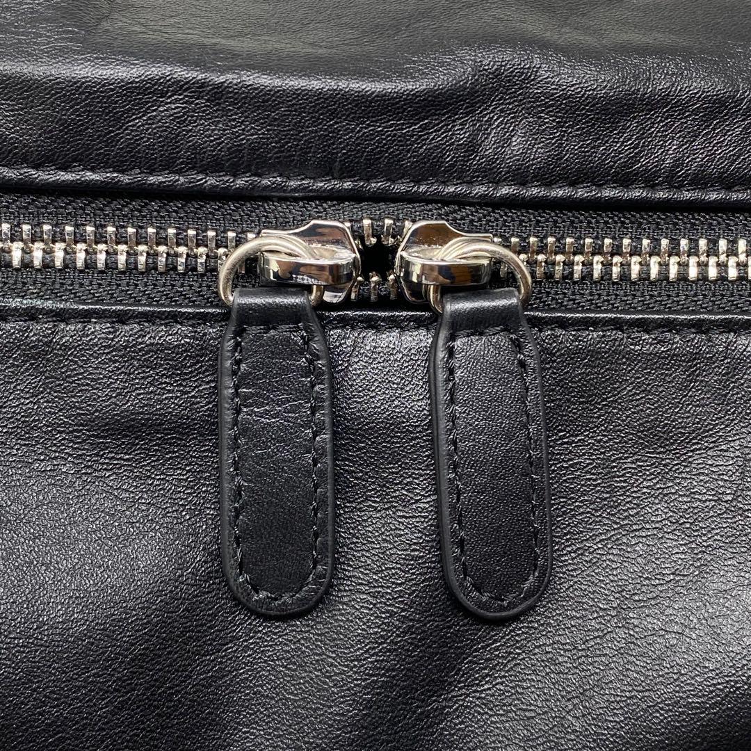 イアパピヨネ カフェチャーム付き横長ボストンバッグ カフェチャーム 黒 ボストン