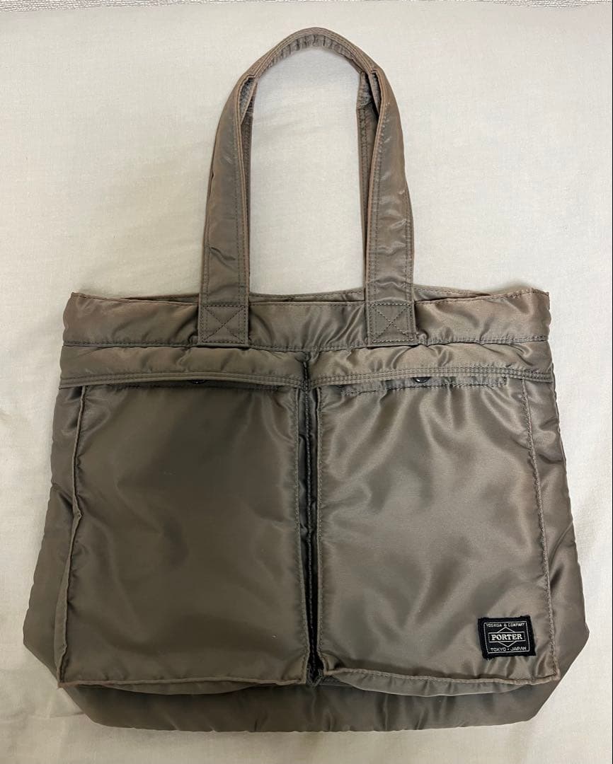 PORTER TANKER ポータータンカー　トートバッグ　シルバーグレー