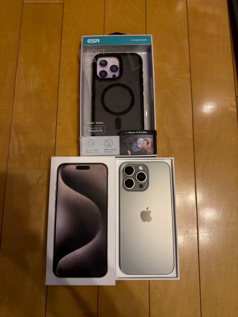 シムフリーiPhone 15 Pro Max 256GB ナチュラルチタニウム