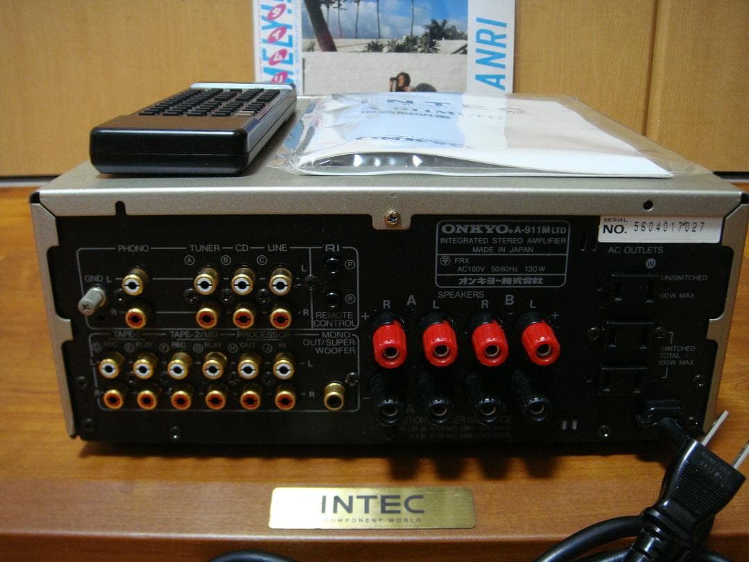 整備済 美品 ONKYOオンキョー アンプ A-911M LTDリモコン取説付