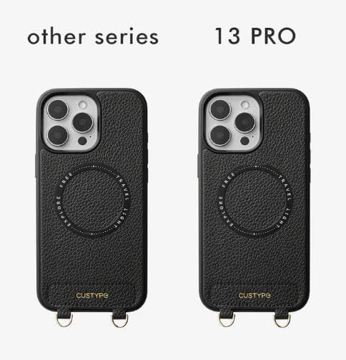 【iPhone 13 Pro 用】CUSTYPE ハートデザインキット ブラック