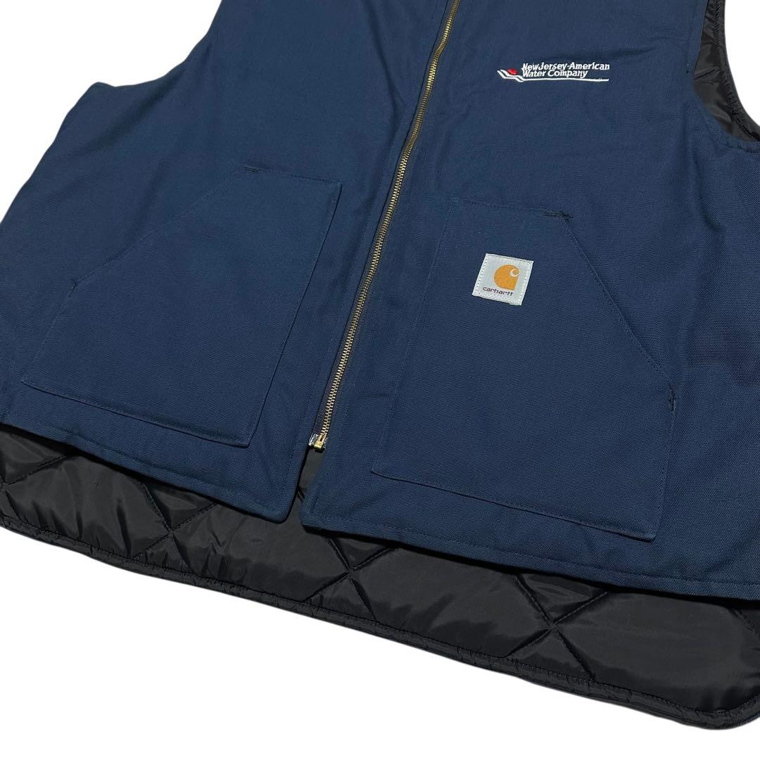 美品　00s USA製　カーハート　ダック生地　腰ゴム　ベスト　サイズ3XL