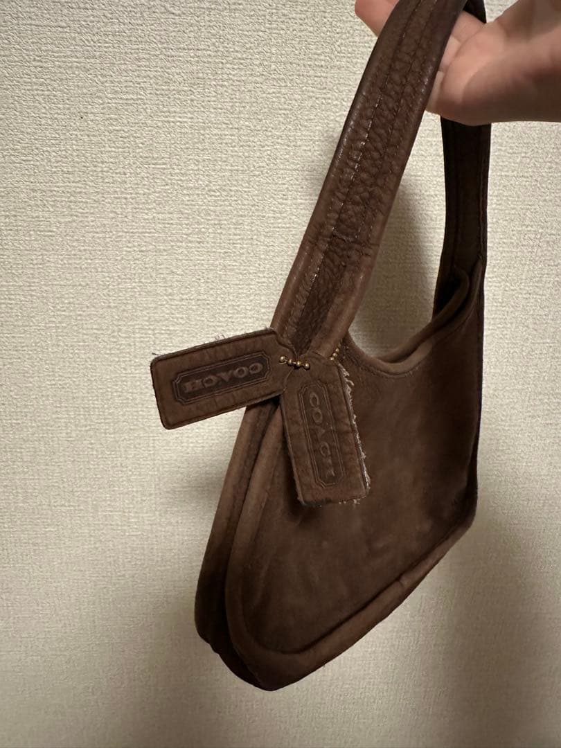 COACH ハンドバッグ スウェード ブラウン Oldcoach vintage