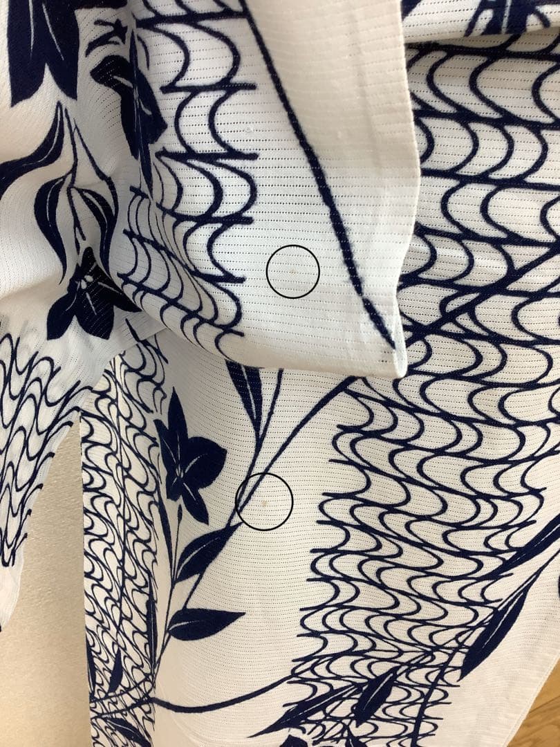 c-447　綿絽　浴衣　夏着物