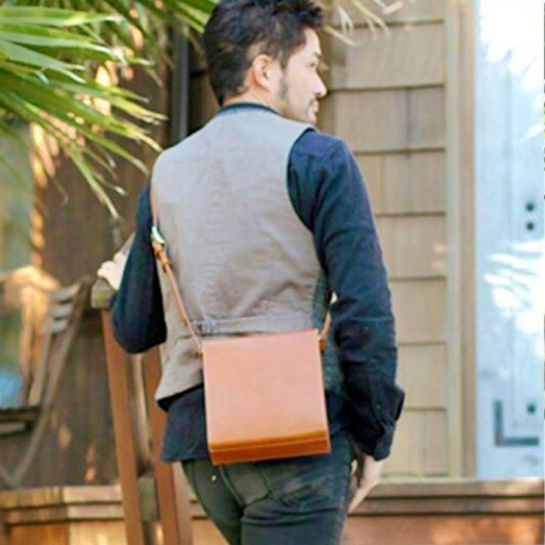 【週末限定値下】廃盤希少人気のチョコ　土屋鞄 ボックスショルダー