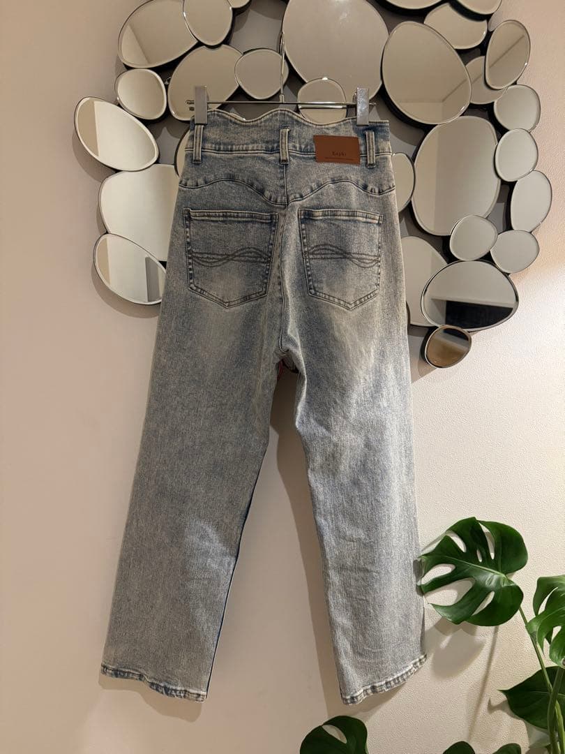 限定値下げ EAPHI WAVE DESIGN HIGH WAIST DENIM