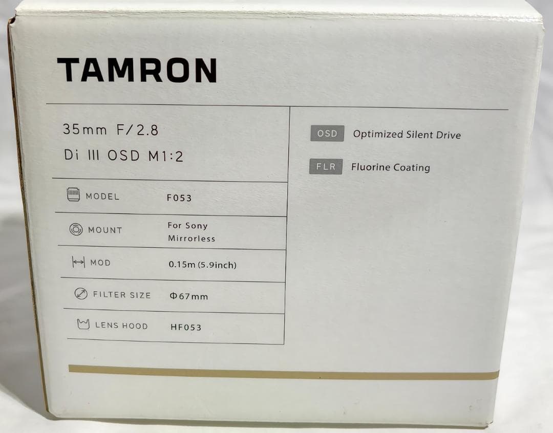 美品 ワンオーナー タムロン 35mm F2.8 Di III OSD M1:2