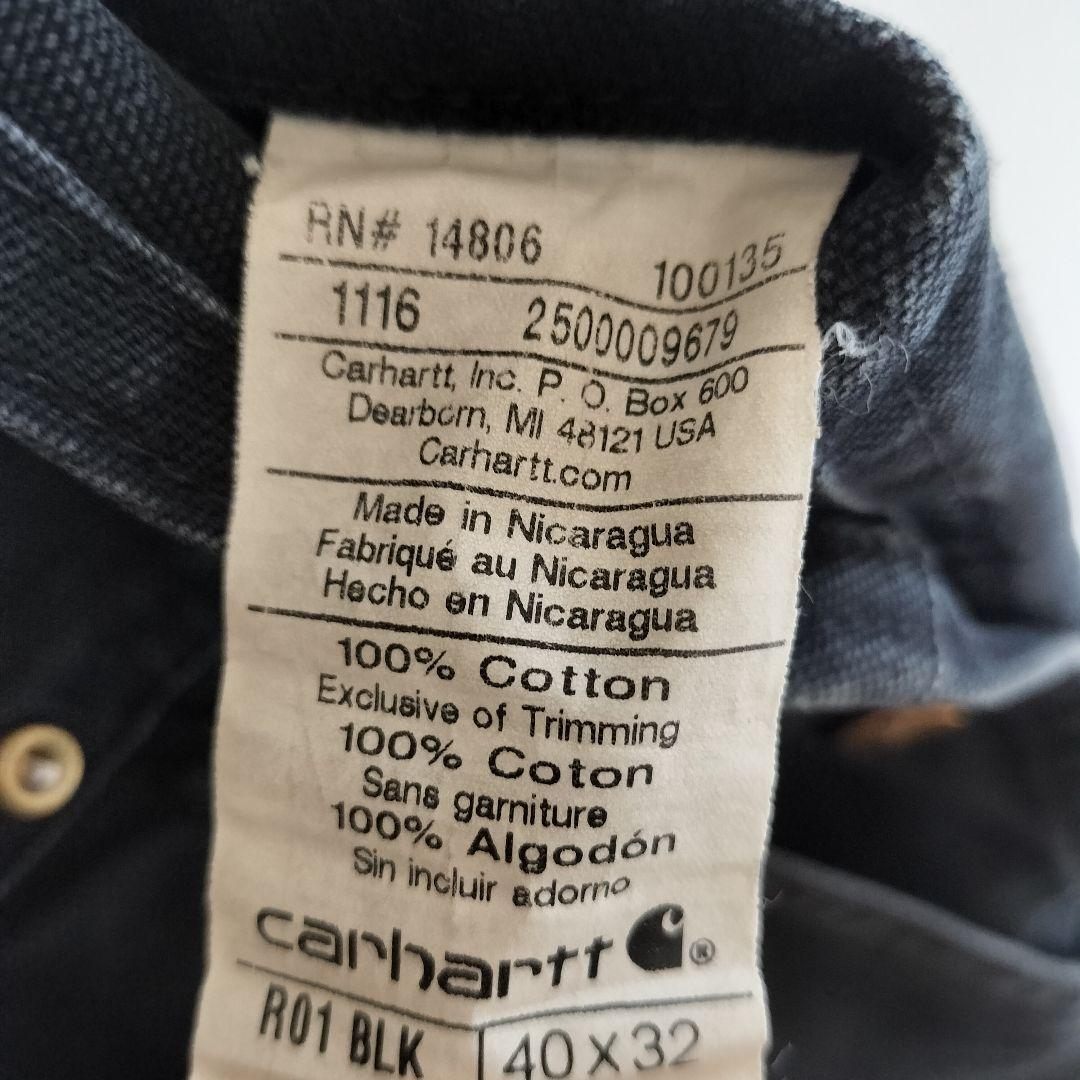 Carhartt カーハート ダック オーバーオール ブラック 黒 アメカジ L