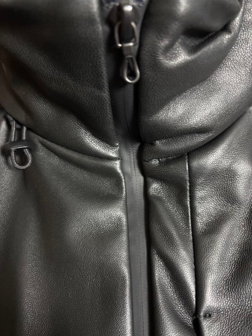 新品　定価14.3万円　ESTNATION / ラムレザーシェルパーカー