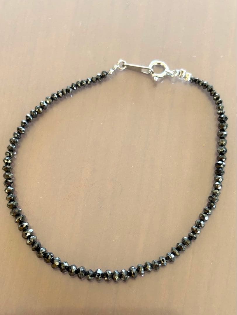 Pt ブラックダイヤ ブレスレット