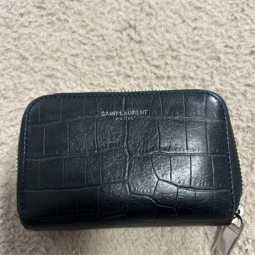 SAINT LAURENT ケース　サンローラン クロコ押し
