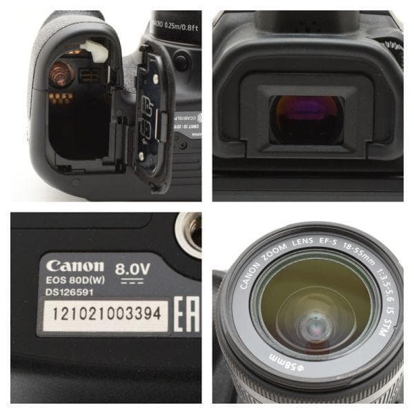 【美品】キャノン Canon EOS80D レンズキット 《S数2143回》