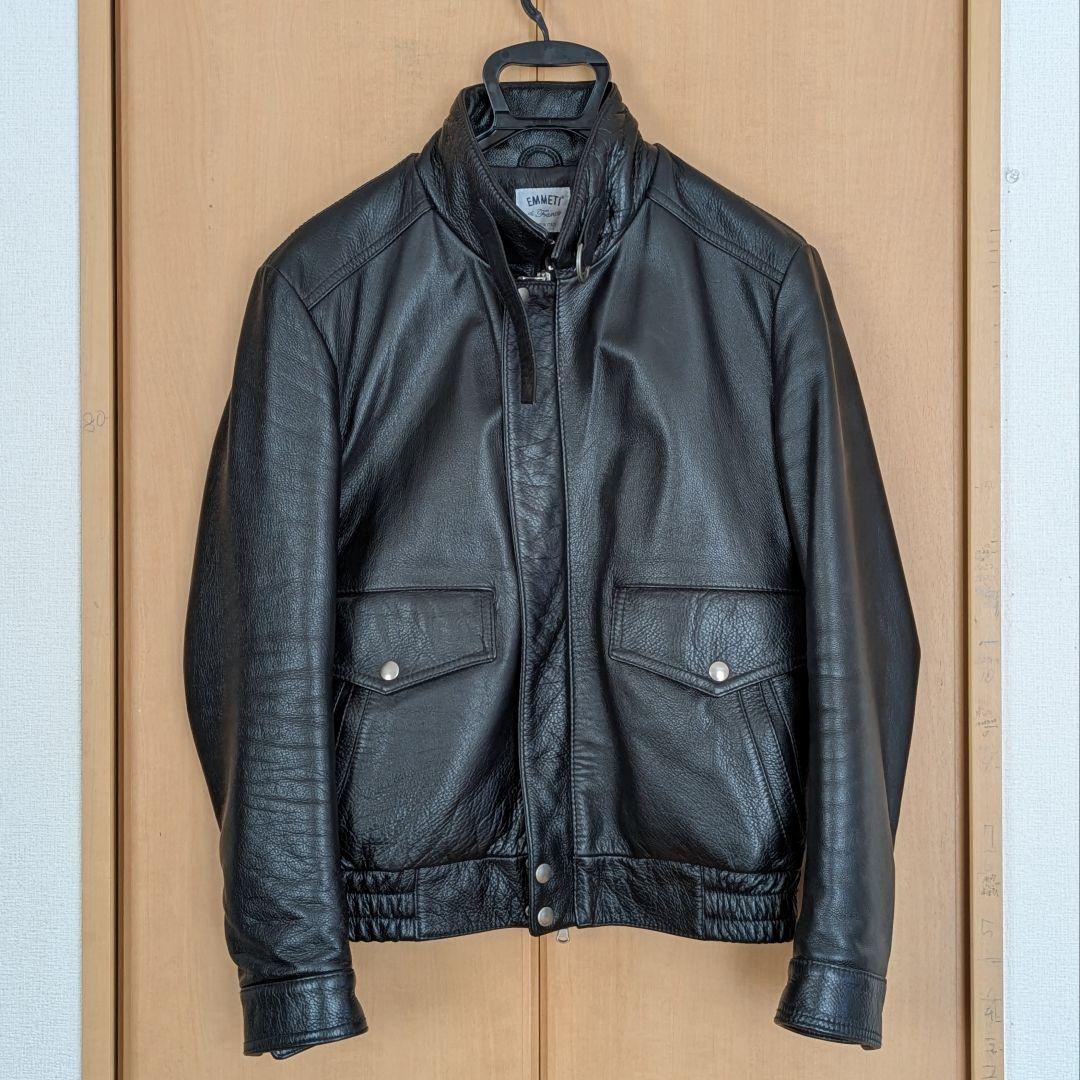 EMMETI エンメティ ビームス別注 シングル ライダース レザージャケット