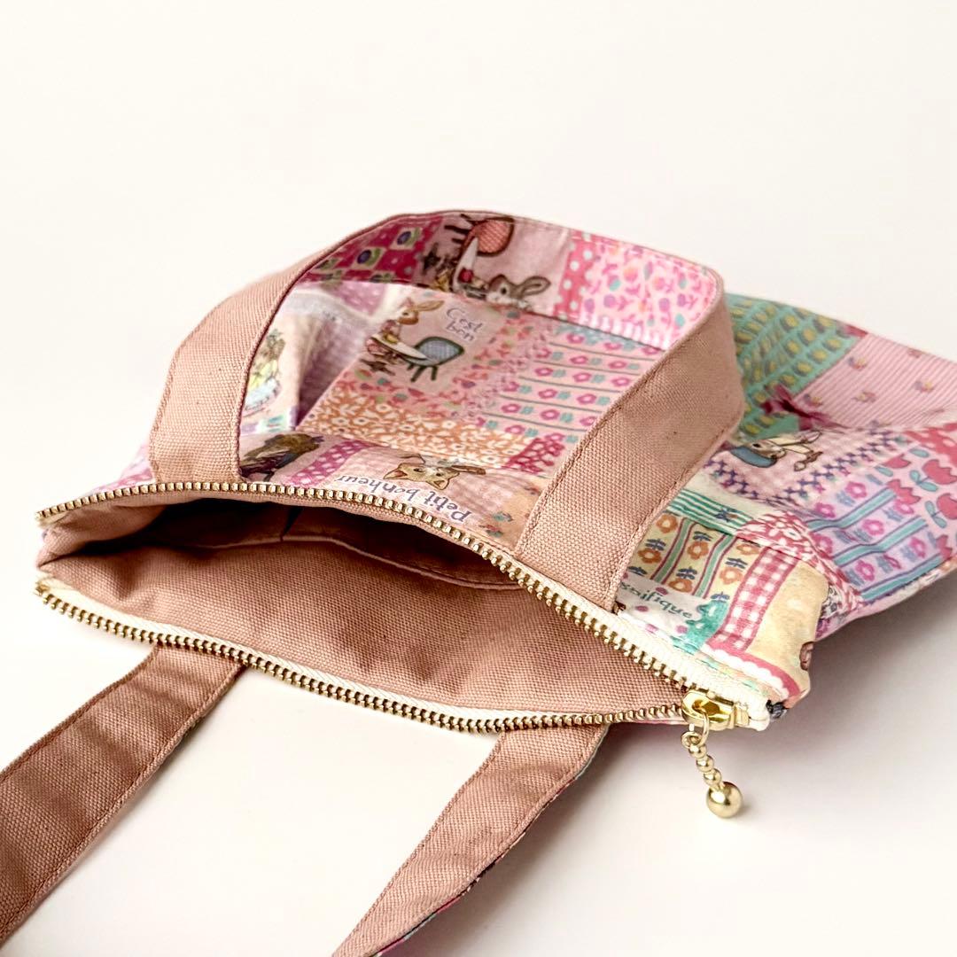 うなさま 専用 おとぎの国の猫と仲間たち ミニ トートバッグ ハンドメイド