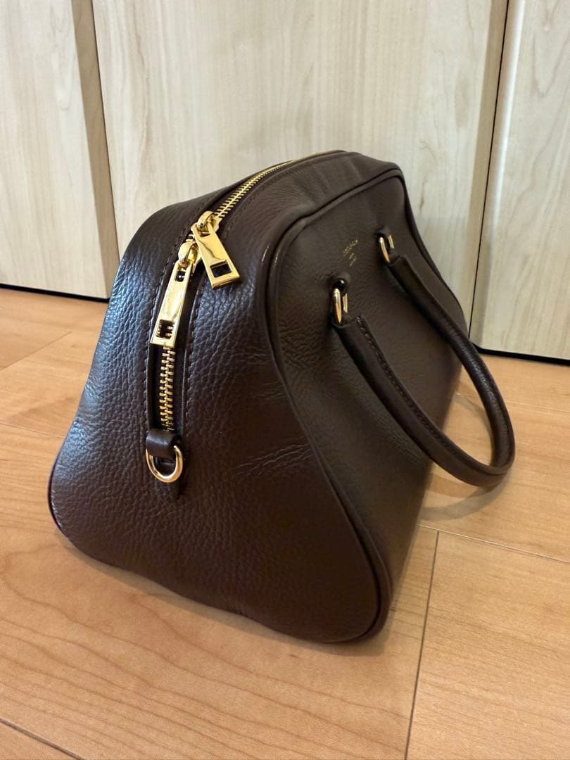 クリスチャンヴィラ　ボストンバッグ　ブラウン　ダークブラウン　ショルダーバッグ