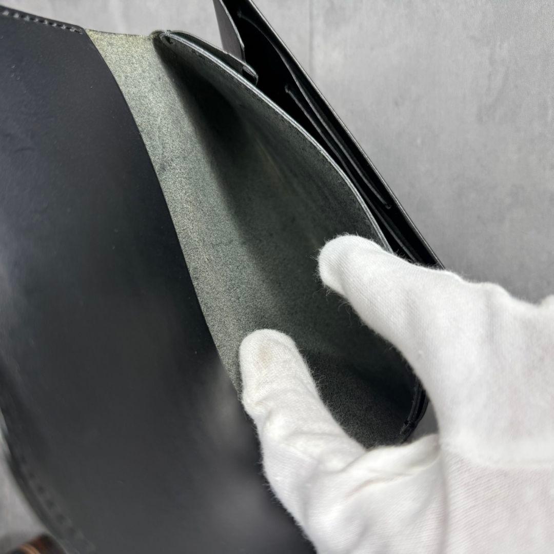 ten-to-sen usuha long ギボシ留め 長財布 本革 ブラック