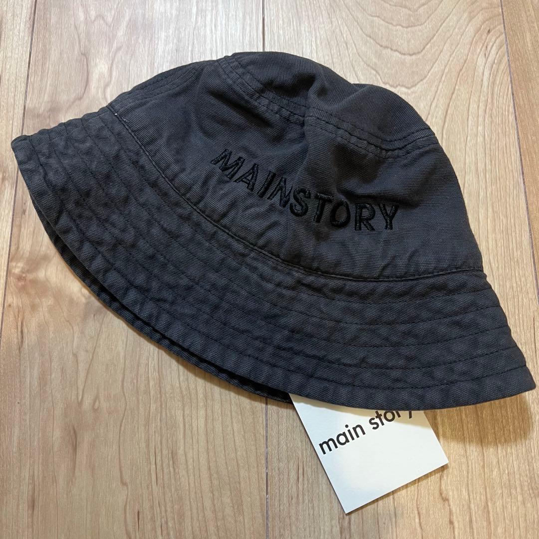 main story ブラック バケットハット s/m 未使用