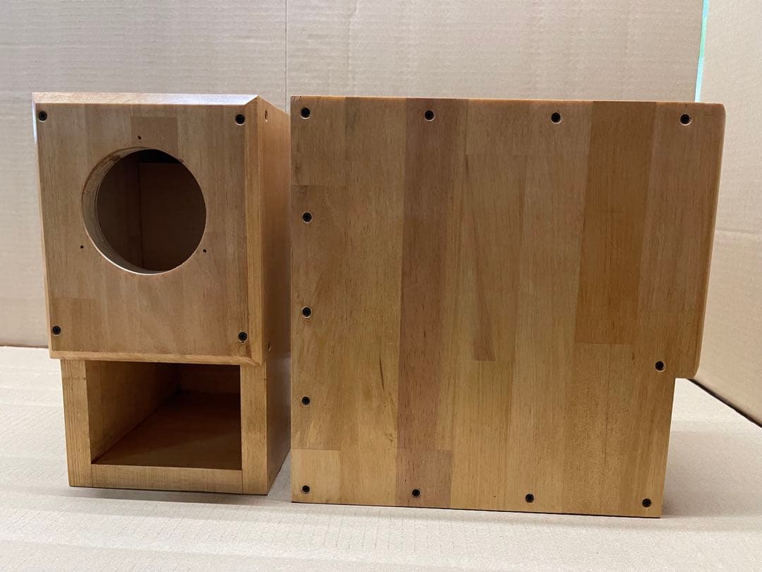 バックロードホーン9.2cmユニット搭載自作スピーカー