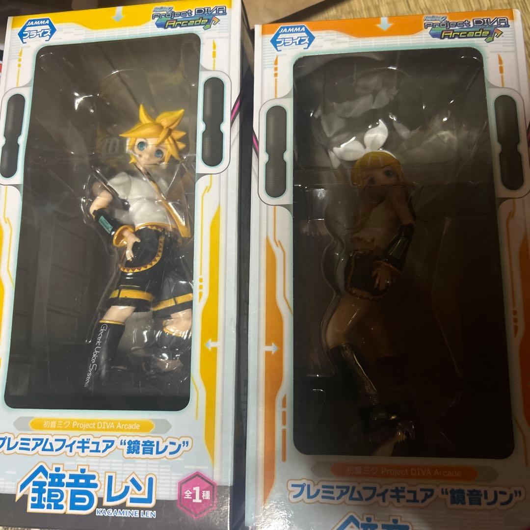 鏡音レン　鏡音リン　Project DIVA プレミアムフィギュア　２種　初音