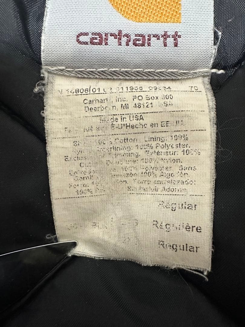 Carhartt ダックベスト　USA製　腰ゴム　90s