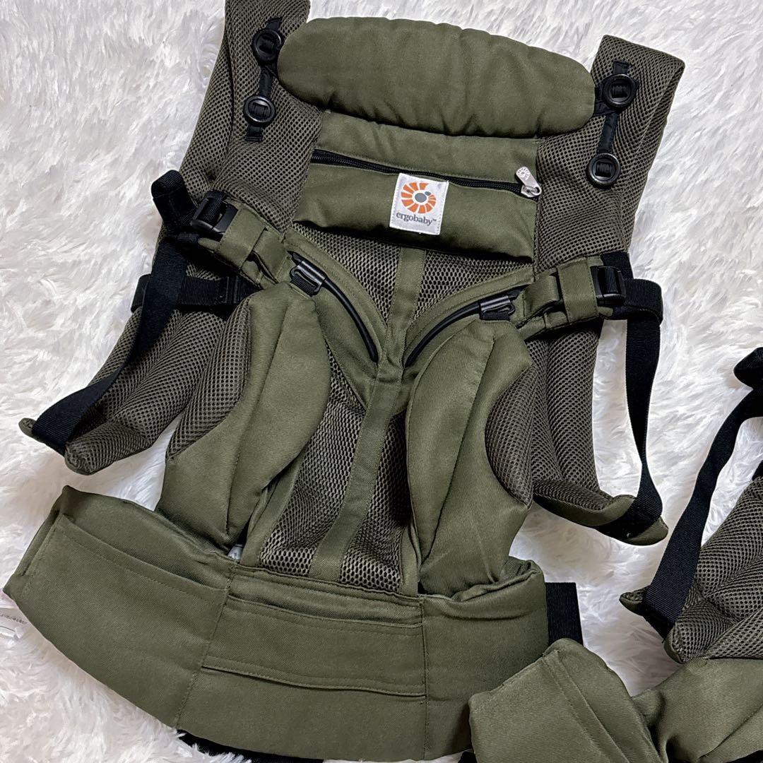 美品　エルゴベビー オムニ360 クールエア カーキ 抱っこ紐 2 個 セット