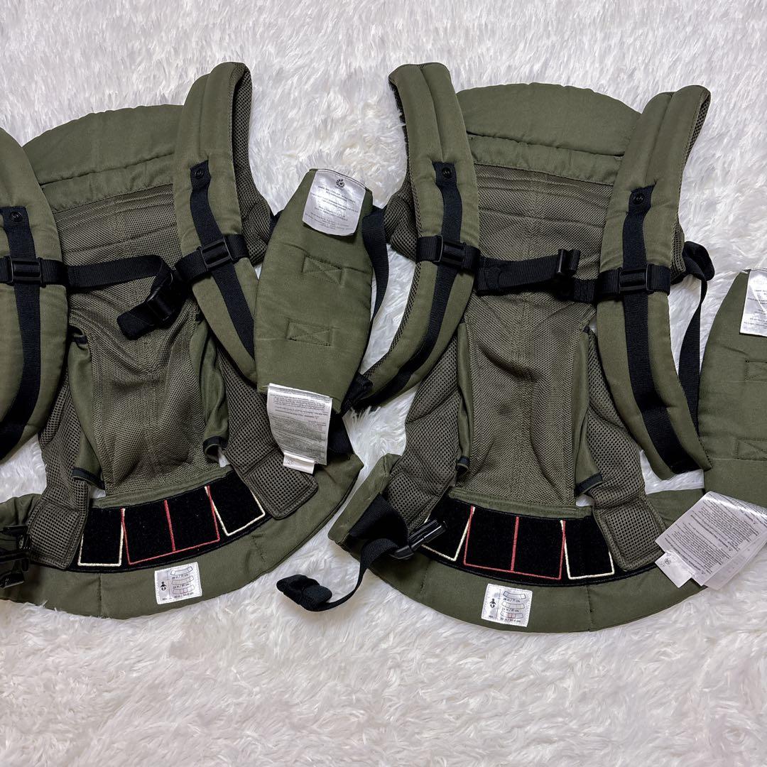 美品　エルゴベビー オムニ360 クールエア カーキ 抱っこ紐 2 個 セット