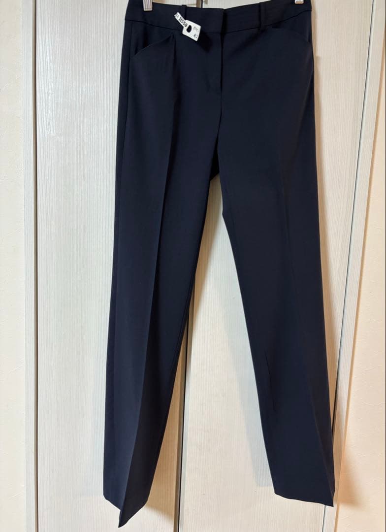 【美品】Theory セオリー　レディースパンツスーツセット　ネイビー　サイズ4