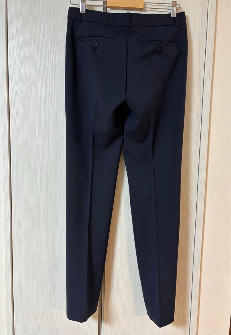 【美品】Theory セオリー　レディースパンツスーツセット　ネイビー　サイズ4