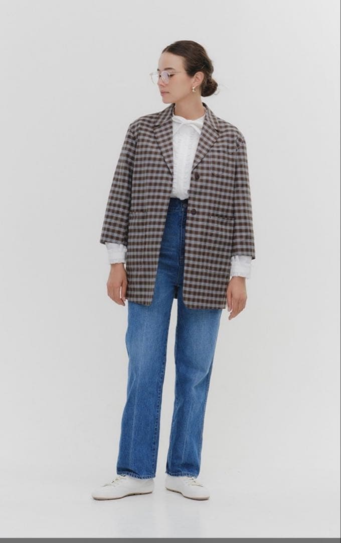 yori Audreyテーパードデニム36