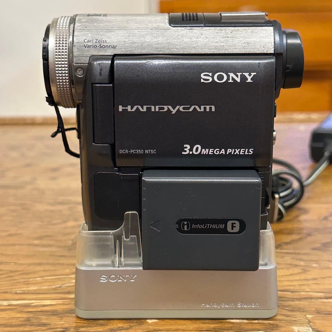 動作品 Sony DCR-PC350 miniDV ビデオカメラ ダビングなどに