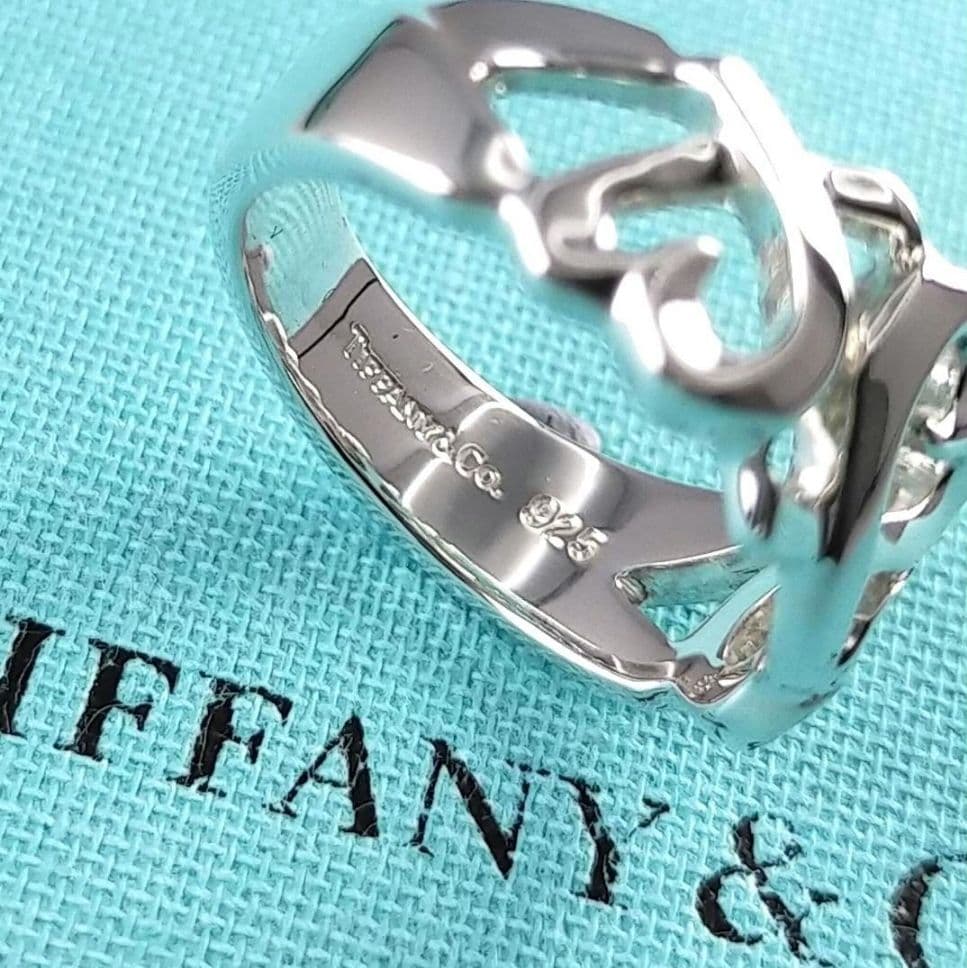 ◆SALE◆【ティファニー】ラビングハート　トリプル　リング　９号　2023