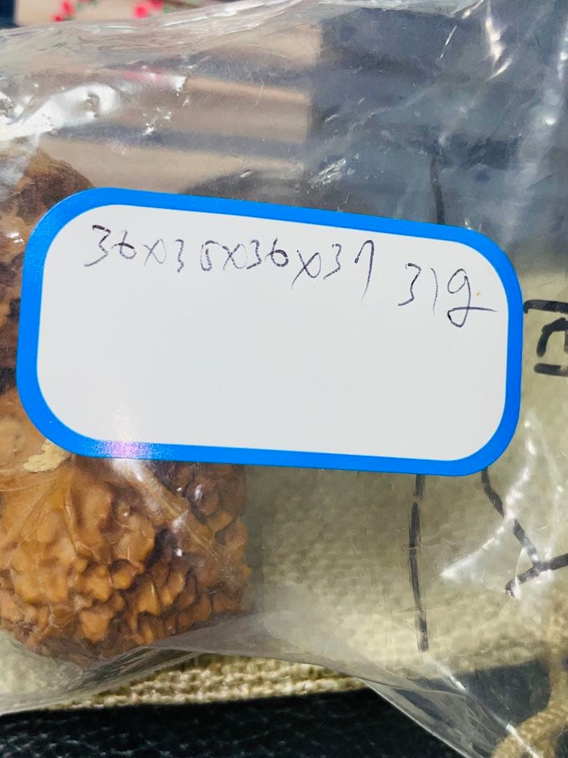 ④文玩核桃 盘山 三棱 (ベンツマーク)文玩袋　セット11,999→11,599