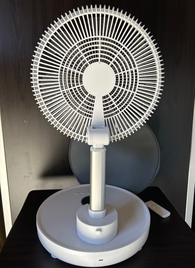 折りたためるコードレスDC扇風機　2025年製