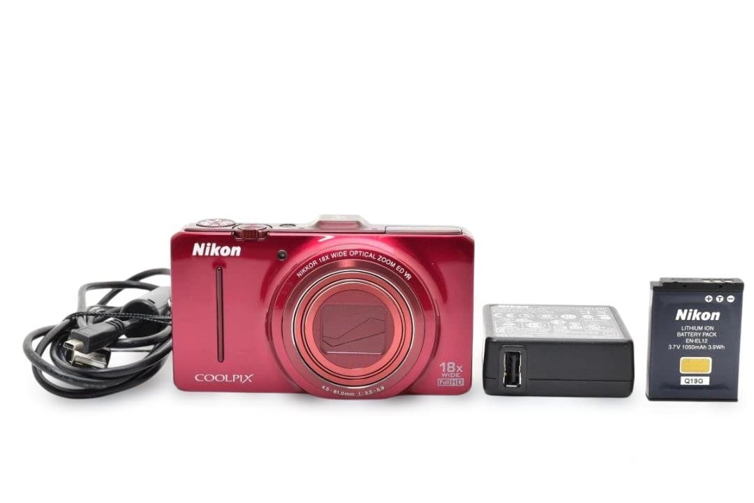 ニコン COOLPIX S9300 コンパクトデジタルカメラ レッド Nikon