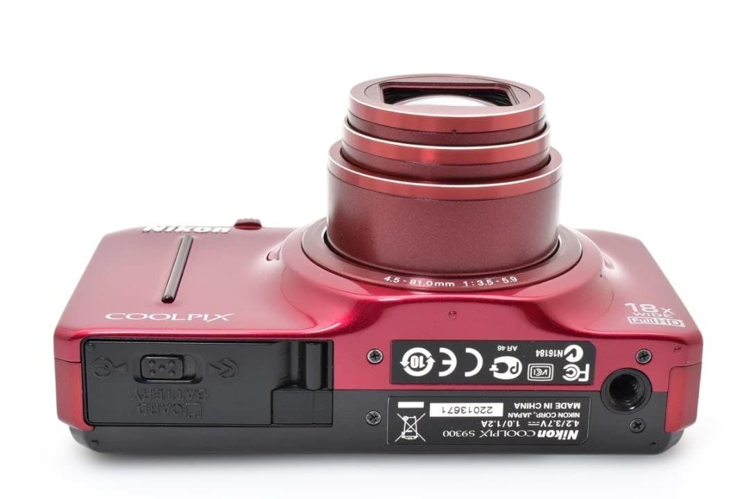 ニコン COOLPIX S9300 コンパクトデジタルカメラ レッド Nikon