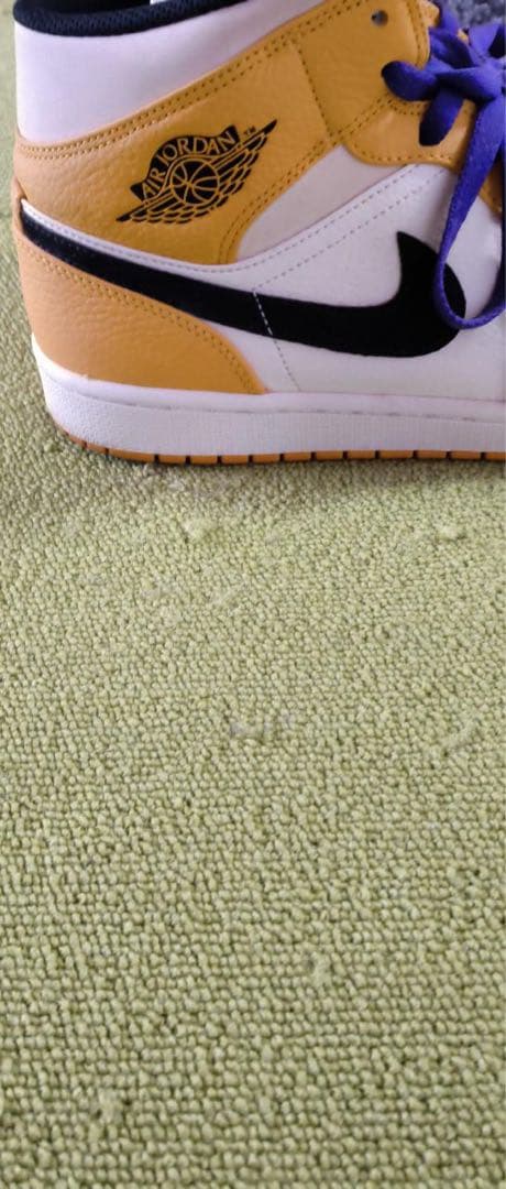 【希少】air jordan1 mid Lakers エアージョーダン1 黄色