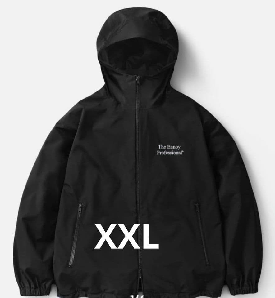 【希少XXL】ennoy 3LAYER SHELL HOODIE BLACK