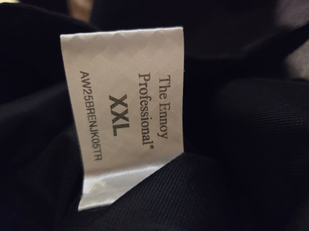 【希少XXL】ennoy 3LAYER SHELL HOODIE BLACK