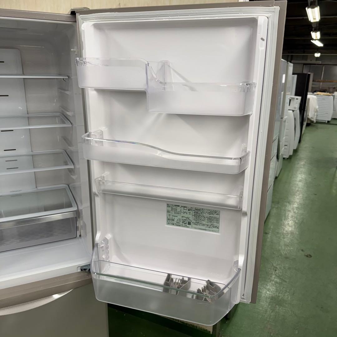 228 日立　大型冷蔵庫　375L 300L強　小型　家庭用　右開き　自動製氷