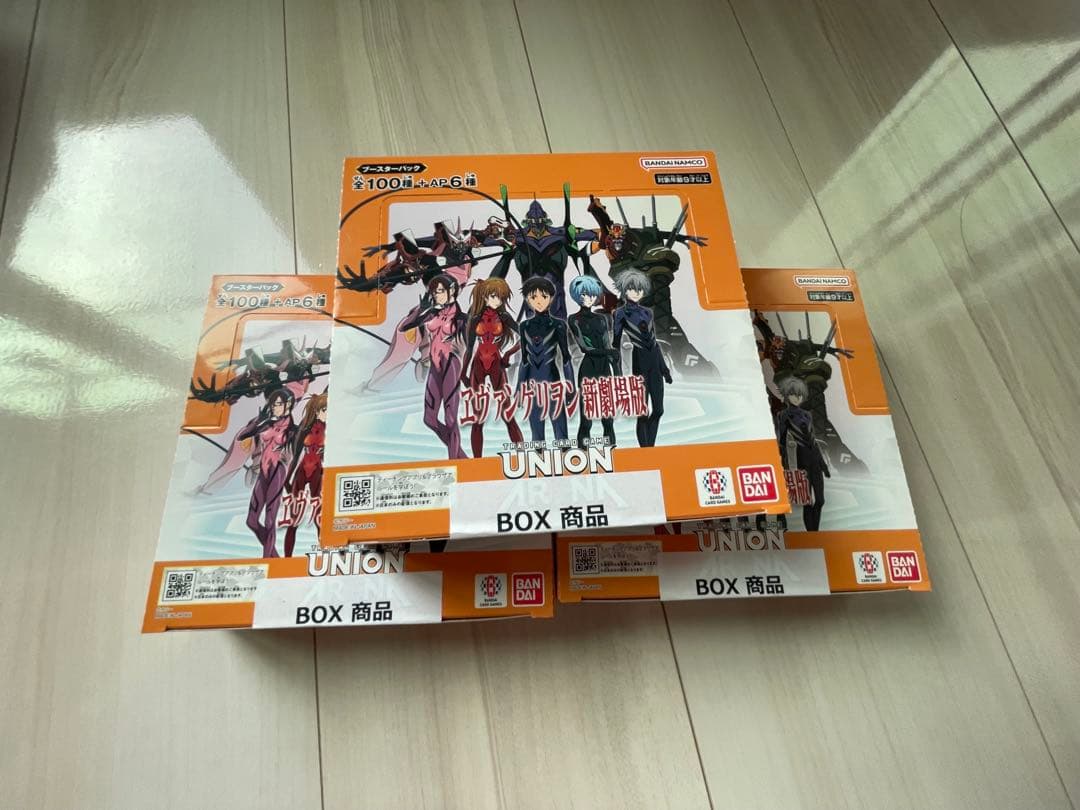 【新品未開封】ユニオンアリーナ　エヴァンゲリオン　3box エヴァ　未開封シール
