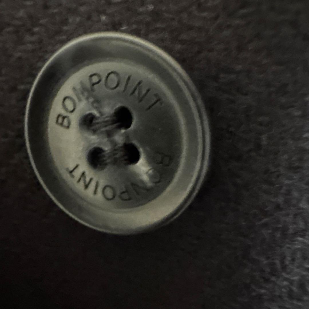 Bonpointネイビー ダブルブレストコート フリル付き6Ａ