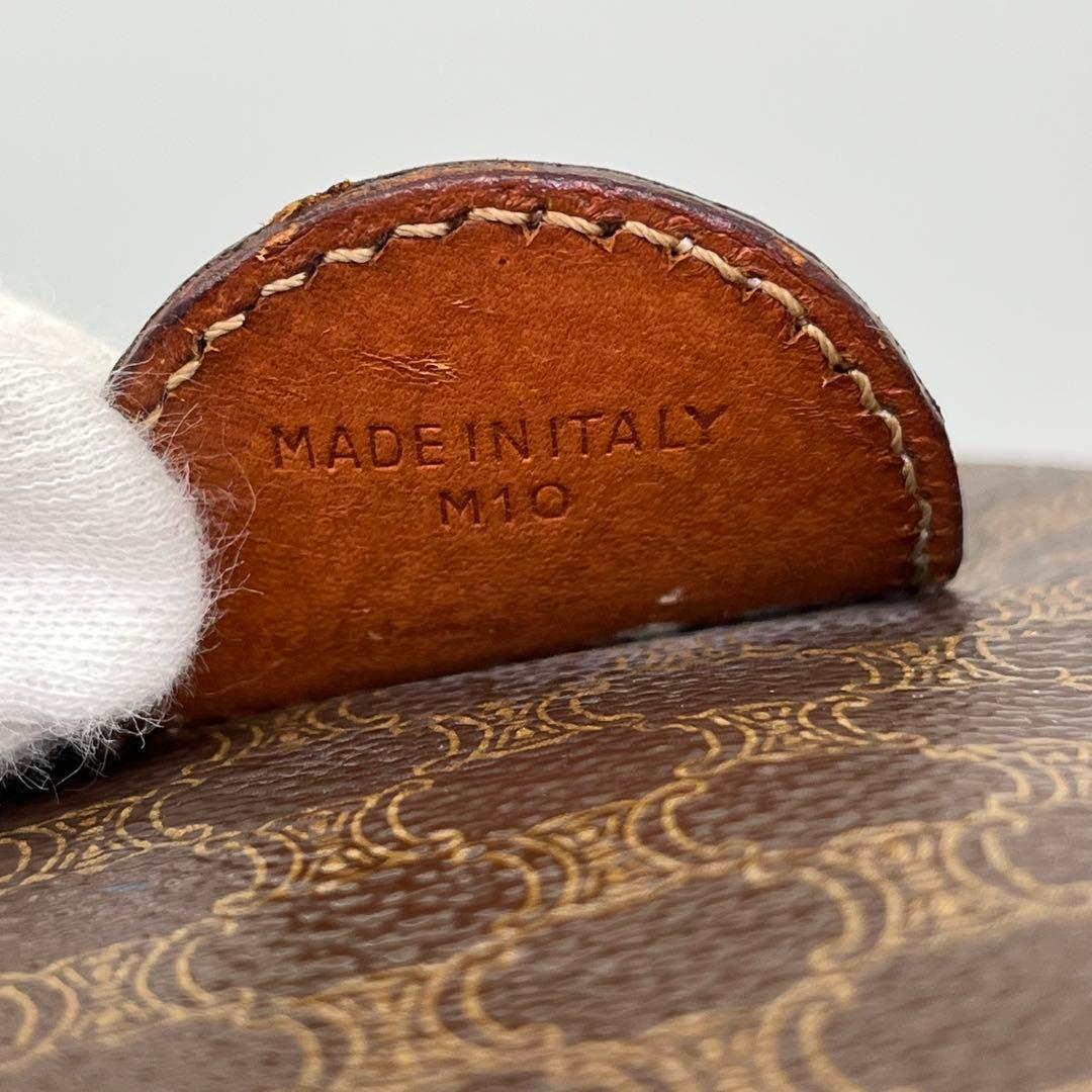 CELINE ハンドバッグ ボストンバッグ マカダム柄 トリオンフ PVC