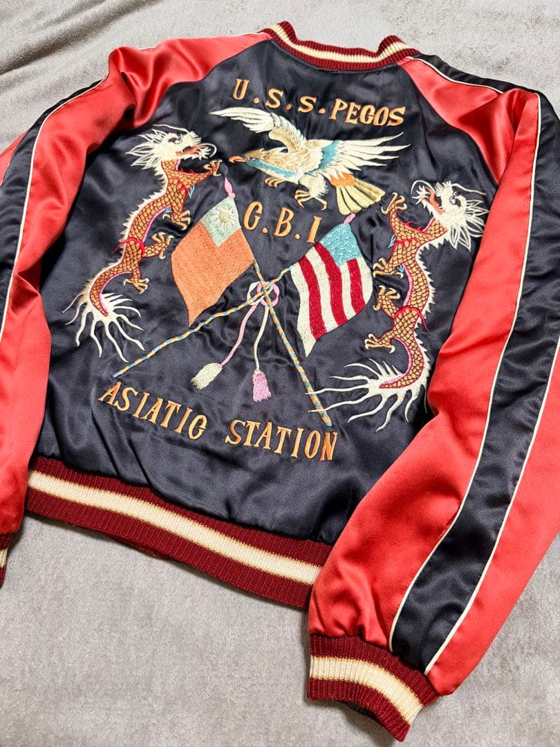 ２面用 テーラー東洋 USS 龍鷲 日本限定 スカジャン unisex サテン